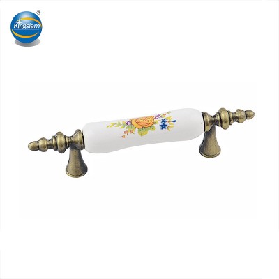 New arrival antique style ceramic handle pulls for cabinet ,kitchen classical pulls KH8971C