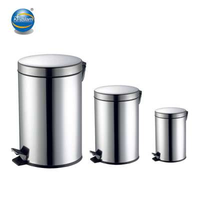 High Quality Stainless Steel Small Bathroom Waste Bin Trash bin with pedal