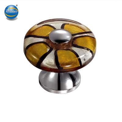 Click me!! Free sample unique handle shaped glazed cheap Colored glaze zinc knobs